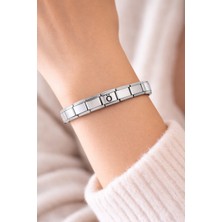 Youday Accessories Kişiye Özel Ö Harfli Çelik Bileklik – Italyan Charm Bilezik, Ayarlanabilir Model