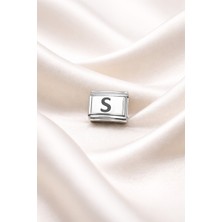Youday Accessories Nomination Uyumlu S Harfli Charm – Paslanmaz Çelik, Kişiye Özel Harfli Bileklik Aksesuarı