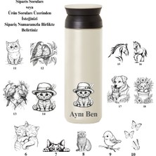 Karaca Kişiselleştirilebilir Rainbow Cream Paslanmaz Çelik Termos 500 ml 8 Saate Kadar Sıcak/soğuk