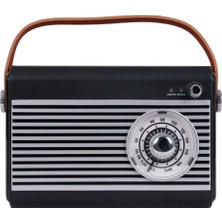 Feyza Design Vintage Tasarımlı Bluetooth Radyo ve Hoparlör, Şık ve Kullanışlı