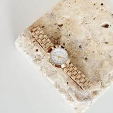 Vesce Atelier Doves Gold Saat Beyaz