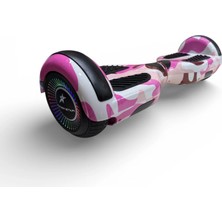 RYDER STAR Elektrikli Kaykay Hoverboard 6.5 Inch Bluetooth Hoparlörlü Otomatik Akıllı Denge - RS-S5 Pink Camo