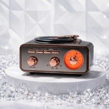 Feyza Design Retro Vintage Mini Fm Radyo, Bluetooth ile Özel Tasarım Görünüm