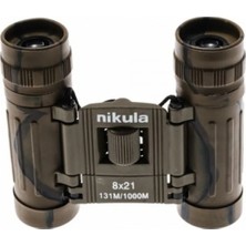Leidory 8X21 Nikula Dürbün Kamuflaj  Av Dürbünü 131M/1000M Kauçuk Kaplama