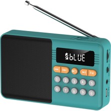 Feyza Design Kırmızı/gri/yeşil Renkli 3W Taşınabilir Bluetooth Radyo