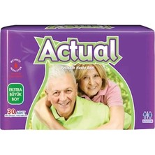 Actual Yetişkin Hasta Bezi Bel Bantlı Xl - Ekstra Büyük - Extra Large 240 Adet (8pk*30)