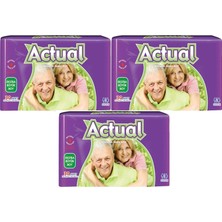 Actual Yetişkin Hasta Bezi Bel Bantlı Xl - Ekstra Büyük - Extra Large 90 Adet (3pk*30)