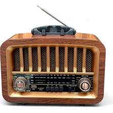 Feyza Design Vintage Büyük Boy Radyo, Şık Tasarım ve Eskitme Detaylar