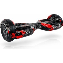 RYDER STAR Elektrikli Kaykay Hoverboard 6.5 Inch Bluetooth Hoparlörlü Otomatik Akıllı Denge - RS-S5 Red Extreme
