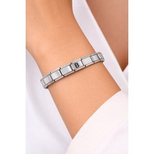 Youday Accessories Kişiye Özel B Harfli Çelik Bileklik – Paslanmaz Çelik Italyan Model Harfli Bilezik