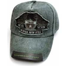 Vintage Kot Eskitme Şapka %100 Cotton Kumaş