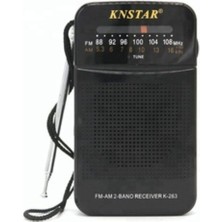 Feyza Design Taşınabilir Cep Radyosu, Fm-Am, Güçlü Sinyal, Kulaklık Girişi, K-263