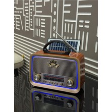 Feyza Design Solar Am-Fm Bluetooth Tf Radyo, Nostaljik Tasarım ve Pratik Kullanım