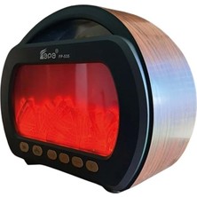 Feyza Design Alev ve Şömine Efektiyle Şık Radyo, Fm, USB ve Bluetooth Özellikleriyle