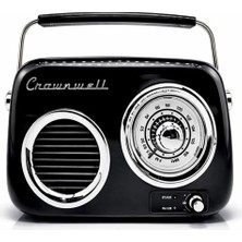 Feyza Design Retro Tasarımlı Bluetooth Fm Radyo, Siyah Renk CW022