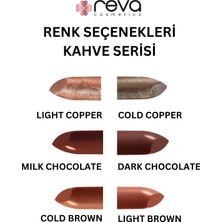 Reva Shimmer Lipstick – Vegan ve Temiz İçerikli Işıltılı Parlak Ruj Dark Chocolate No:915