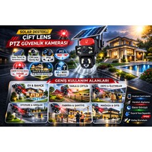 Uniywell Teknoloji Caddesi 2 Kameralı 3+3mp Full Hd 4g Solar Ptz Güvenlik Kamerası