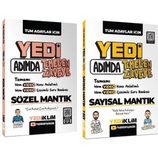 Anla Kazan Yayınları Yediiklim 2026 Kpss Dgs Ales Yks 7 Yedi Adımda Sözel + Sayısal Mantık Konu Anlatımlı Soru Bankası 2 Li Set Yediiklim Yayınları