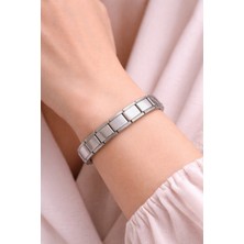 Youday Accessories Sade Çelik Nomination Bileklik | Paslanmaz Çelik Esnek Bileklik | Zamansız ve Şık Tasarım