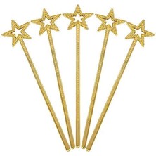Hayat Store Altın Renk Yıldız Peri Asası Peri Değneği 34 cm 1 Adet - Lisinya
