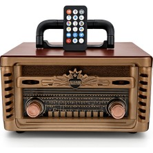 Feyza Design Nostalji Müzik Kutusu, Bluetooth, Usb/sd, Fm Radyo, Uzaktan Kumanda