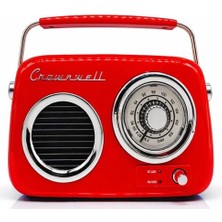 Feyza Design Retro Tasarımlı Kırmızı Bluetooth Fm Radyo, Şık ve Pratik Kullanım