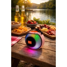 Feyza Design Çok Fonksiyonlu USB Fm Bluetooth Mp3 Çalar, Tf Kart ve LED Işıklı Ses Bombası