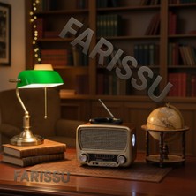 Feyza Design Taşınabilir Güneş Enerjili Radyo ve Mp3 Çalar, Çok Fonksiyonlu Fener