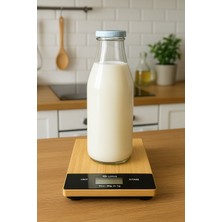 Hanedanev Bambu Mutfak Tartısı Dijital Ekranlı Ahşap 1 gr Hassas Elektronik Mutfak Terazisi TRZ127