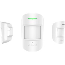 Ajax Combiprotect Kablosuz Hareket Pır ve Cam  Kırılma Kombine Dedektör Beyaz