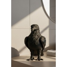 DAT Dijital Mitolojik Kartal Biblo Heykel – Dekoratif Etnik Desenli Kuş Figürü – Beşiktaş Hediyelik Figür