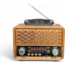 Feyza Design Vintage Tarzda Güneş Panelli, Bluetooth Özellikli Radyo, Nostaljik Tasarım