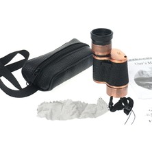 Hayat Store 6X24  Baıgısh, Askeri Tarzi Pirinç ve Deri Kaplamalı, Deri Çantalı Monocular Dürbün Princ - Lisinya