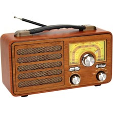 Feyza Design Şarjlı Nostaljik Radyo, Bluetooth, Fm, Usb, Tf, Aux Özellikleriyle