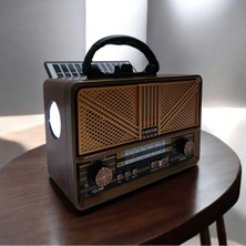 Feyza Design Taşınabilir LED Fenerli Bluetooth Radyo ve Müzik Çalar