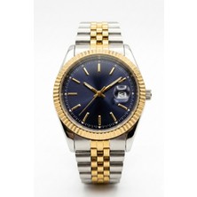 Baghes Erkek Retro Stil Çelik Kordonlu Takvimli Kol Saati - President Kordon