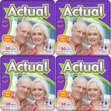 Actual Yetişkin Hasta Bezi Bel Bantlı M - Medium - Orta 120 Adet (4pk*30)