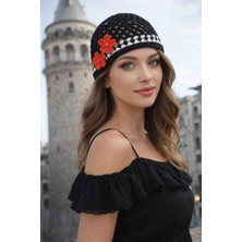 Happy Handmade Özel Tasarım/viral Bere/tığ Işi Kroşe Bere/abiye Şapka/plaj/özel Hediyelik