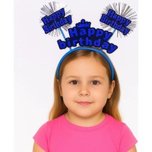 Hayat Store Doğum Günü Kutlaması Için Mavi Taç – Işıltılı Yazılı Parti Tacı - Lisinya