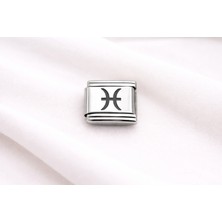 Youday Accessories Çelik Nomination Charm Balık Burcu | Paslanmaz Çelik Bileklik Charmı | Burç Temalı Zarif Takı