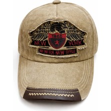 Vintage Kot Eskitme Şapka %100 Cotton Kumaş