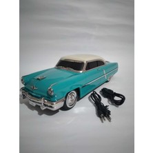 Feyza Design Nostaljik Araba Tasarımlı Renkli Taşınabilir Radyo, Şık ve Eğlenceli Ses Deneyimi