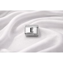 Youday Accessories Nomination Uyumlu E Harfi Charm – Çelik Harfli Bileklik Aksesuarı ,kişiye Özel Modüler Takı