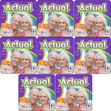 Actual Yetişkin Hasta Bezi Bel Bantlı M - Medium - Orta 240 Adet (8pk*30)