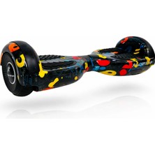 RYDER STAR Elektrikli Kaykay Hoverboard 6.5 Inch Bluetooth Hoparlörlü Otomatik Akıllı Denge - RS-S5 Colors Numbers Grafiti