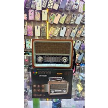 Feyza Design Güneş Enerjili Nostaljik Radyo ve Fenerli Taşınabilir Tasarım