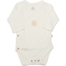 isiltikidsmoda Organic Modal Flying Balloons Kruvaze Uzun Kol Body BS17121 Ekru