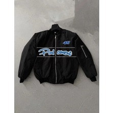 Glam Love Siyah Bomber Mont – Parliament Yazılı,- Siyah -