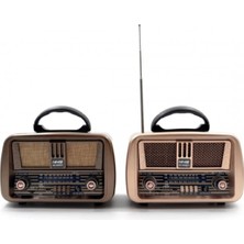 Feyza Design Retro Taşınabilir Radyo, Şık ve Kullanışlı Tasarım