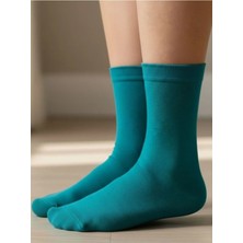 Aksu Çorap Mint Yeşili Düz Desensiz Soket Çorap